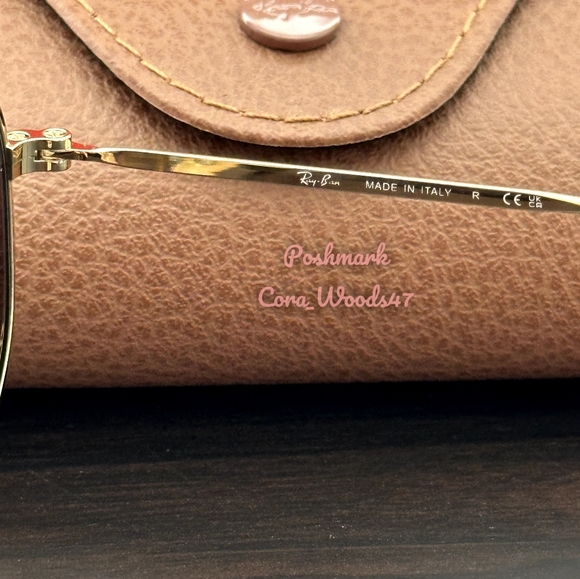 RayBan Hexagonal Gradient Brown Lenses RB3548N Gold Frame Unisex New - Picture 10 of 17
